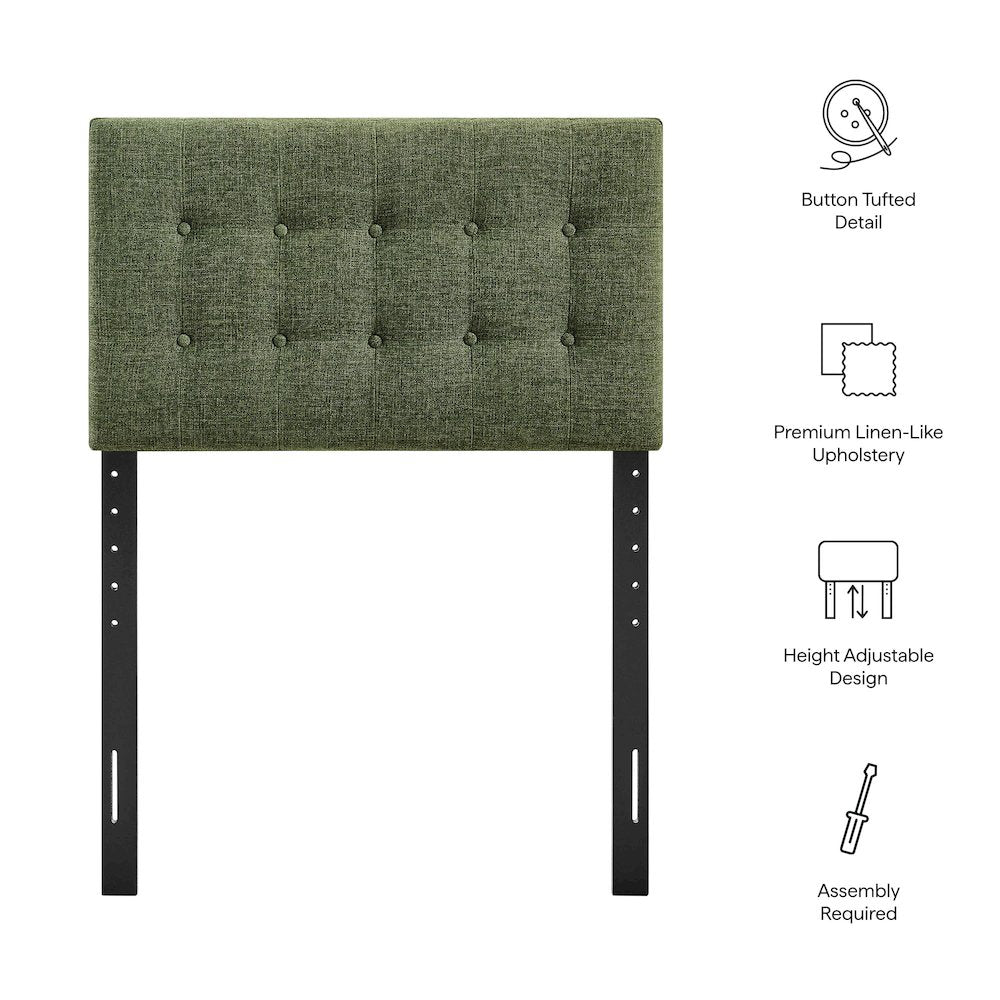 Emily Fabric Upholstered Twin Size Headboard
