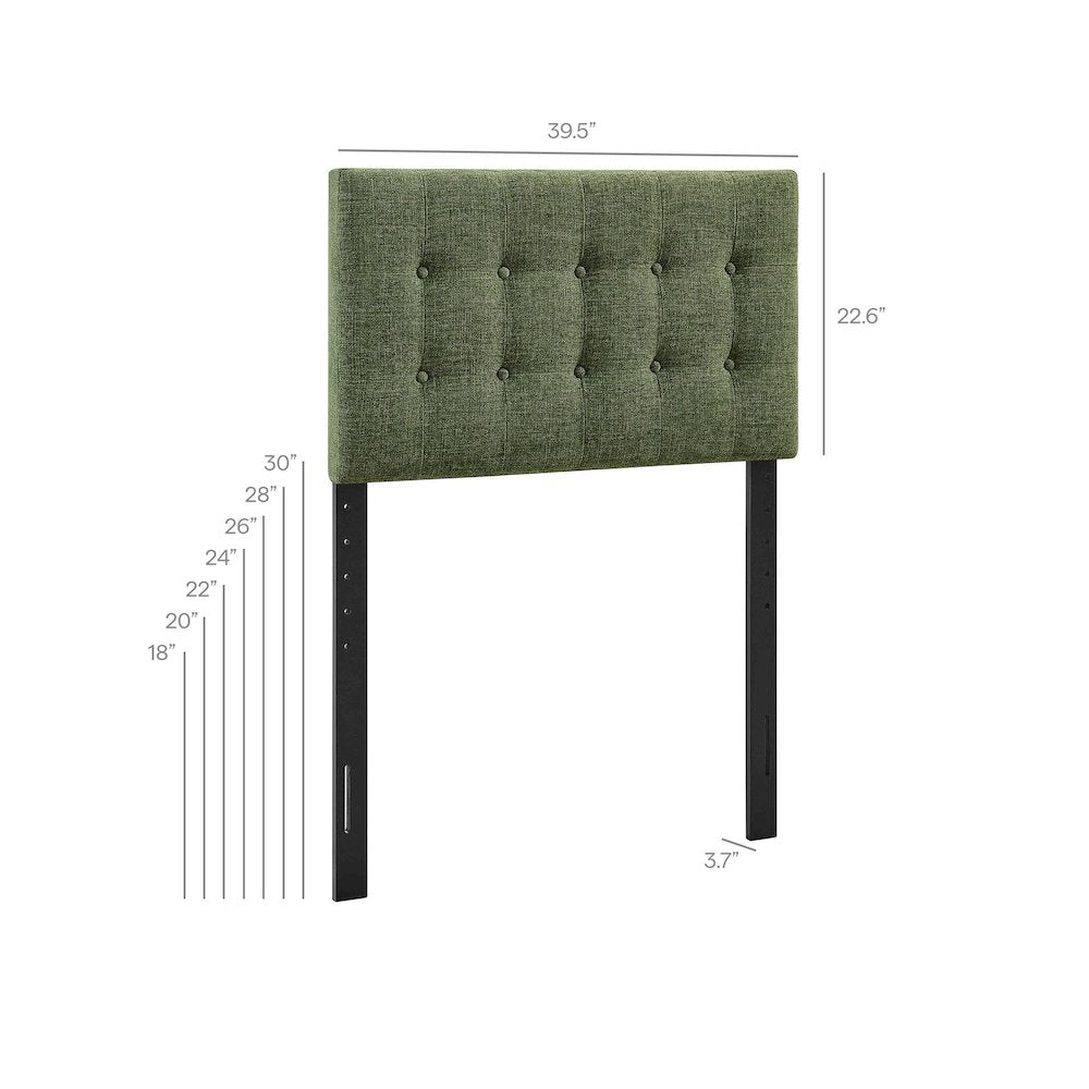 Emily Fabric Upholstered Twin Size Headboard