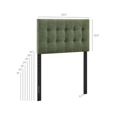 Emily Fabric Upholstered Twin Size Headboard