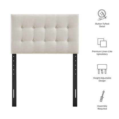 Emily Fabric Upholstered Twin Size Headboard