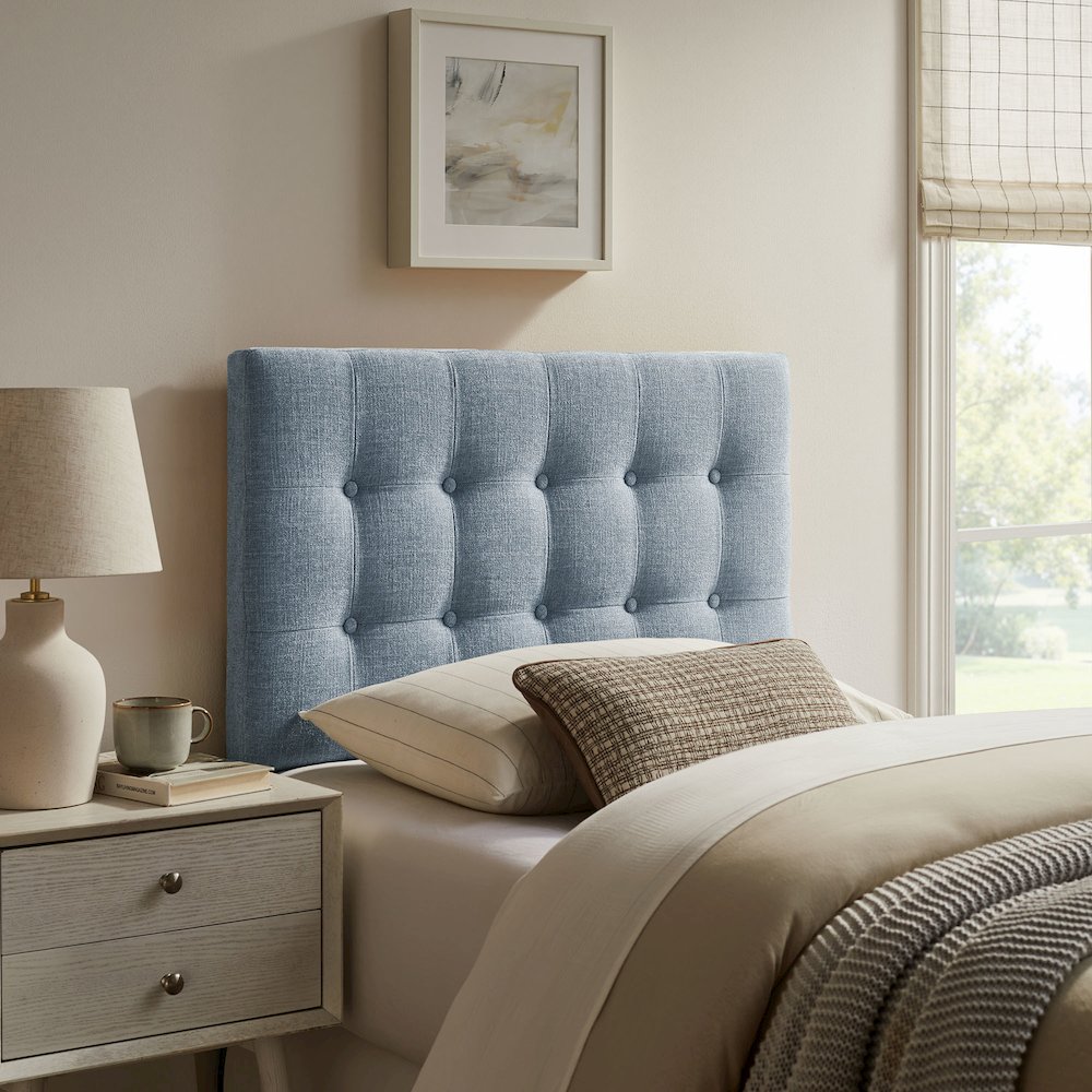 Emily Fabric Upholstered Twin Size Headboard