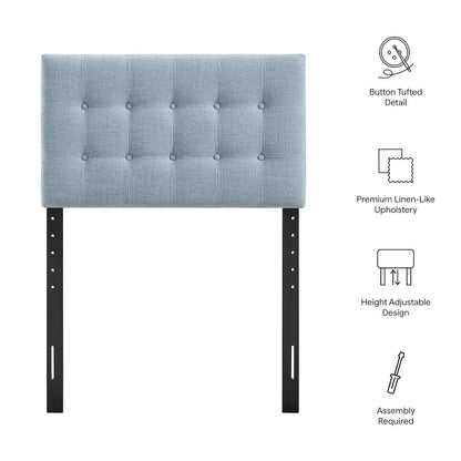 Emily Fabric Upholstered Twin Size Headboard