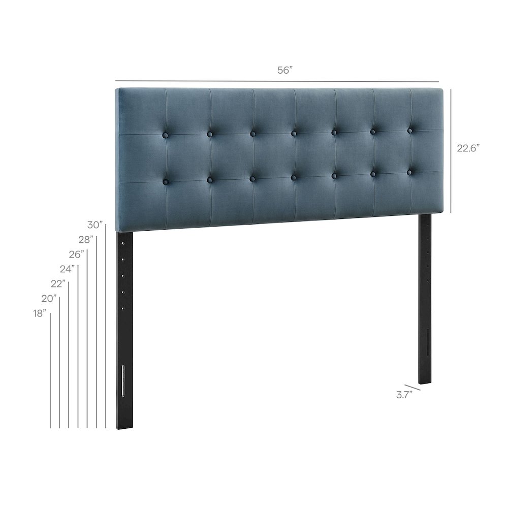 Emily Stain-Resistant Performance Velvet Full Size Headboard