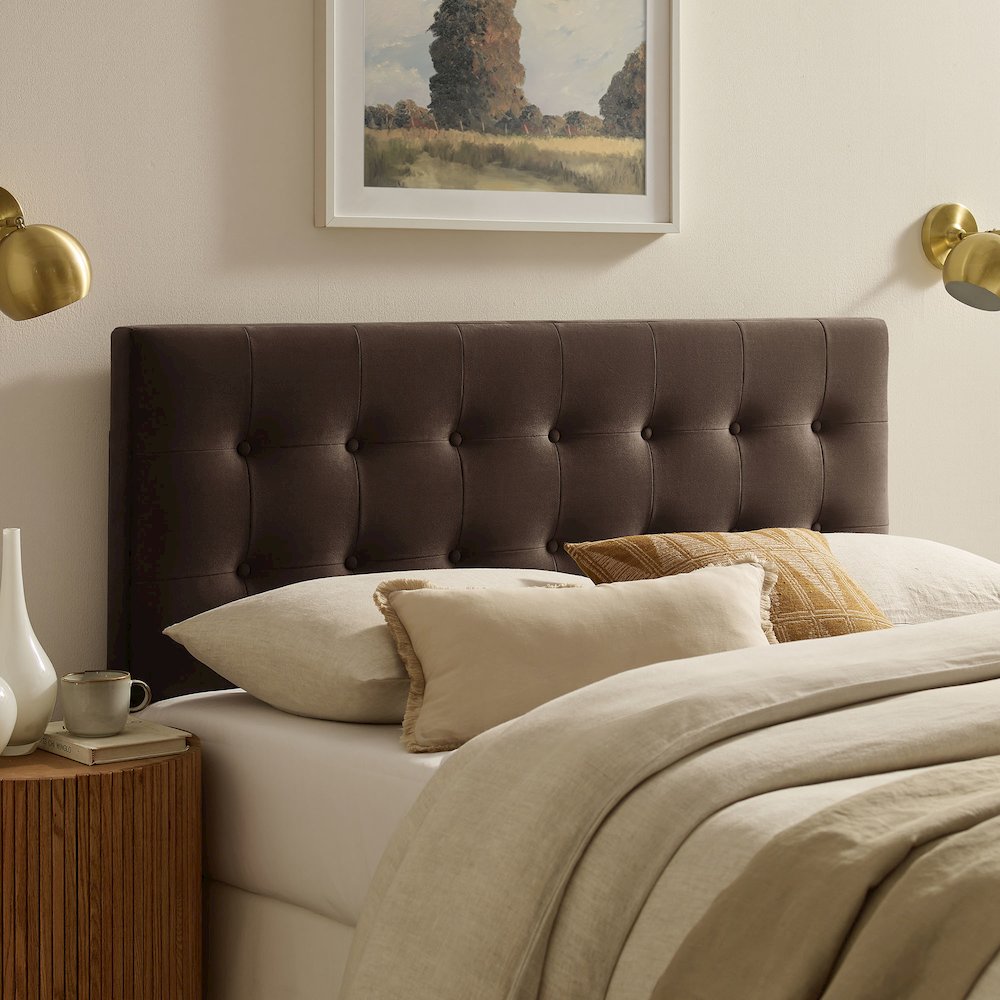 Emily Stain-Resistant Performance Velvet Full Size Headboard