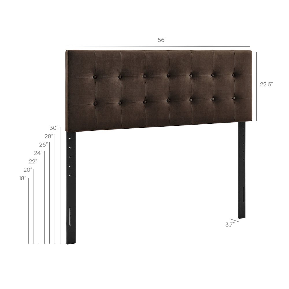 Emily Stain-Resistant Performance Velvet Full Size Headboard