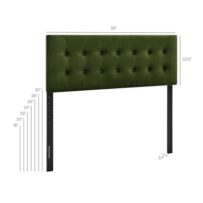 Emily Stain-Resistant Performance Velvet Full Size Headboard