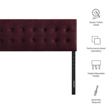 Emily Stain-Resistant Performance Velvet Full Size Headboard