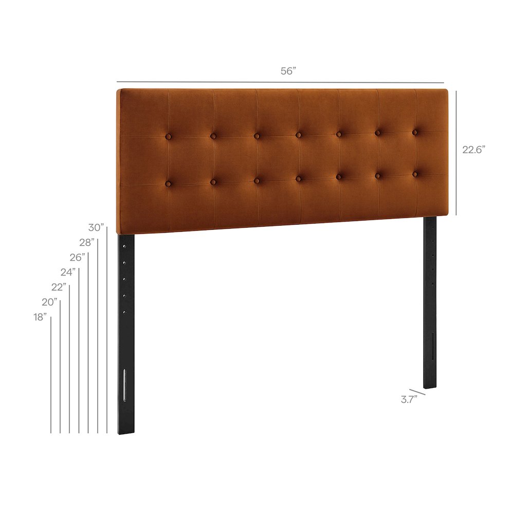 Emily Stain-Resistant Performance Velvet Full Size Headboard