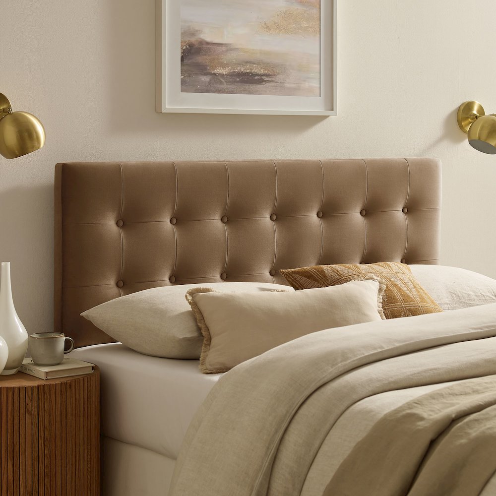 Emily Stain-Resistant Performance Velvet Full Size Headboard
