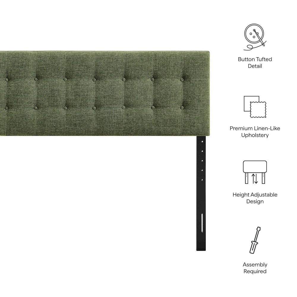 Emily Fabric Upholstered Full Size Headboard