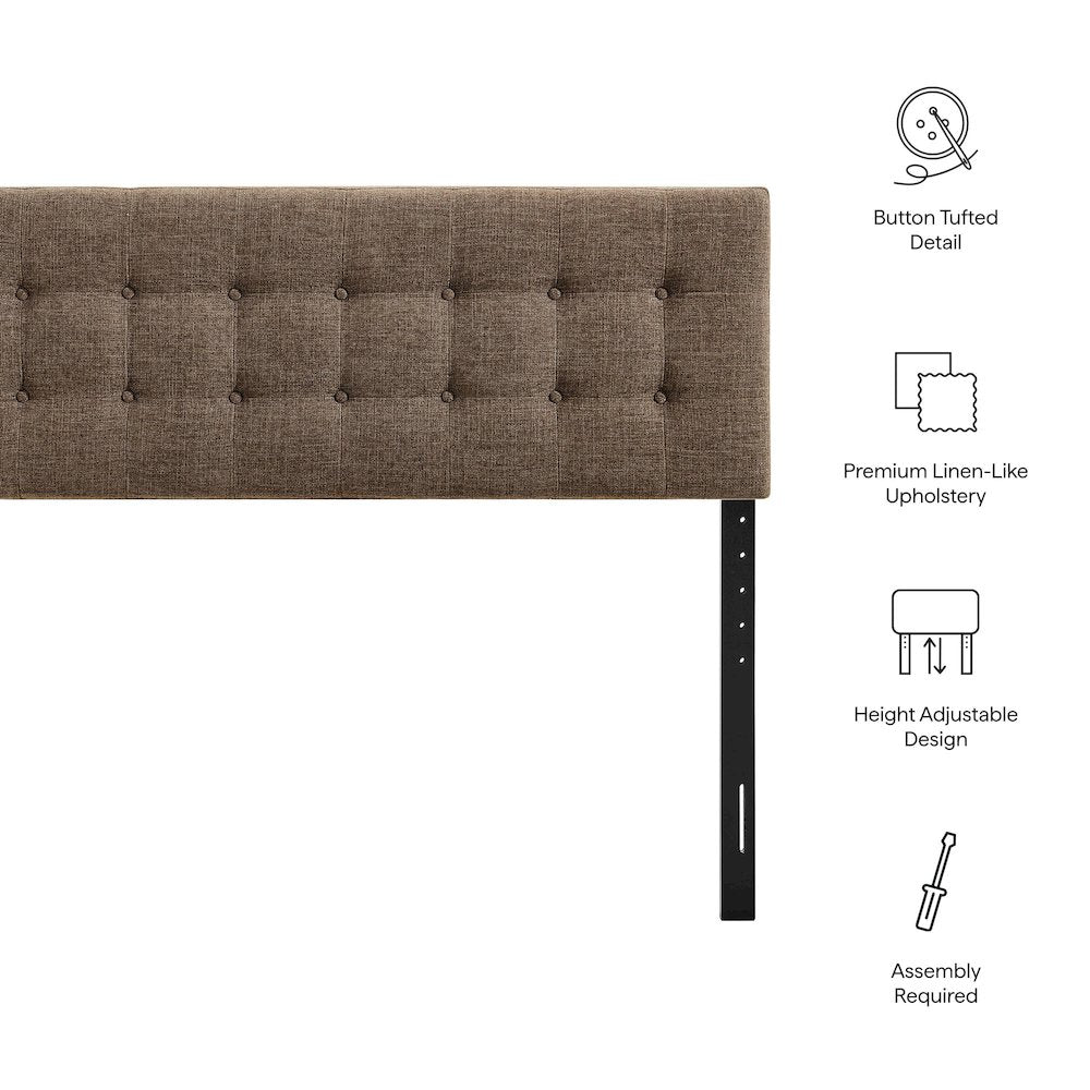 Emily Fabric Upholstered Full Size Headboard