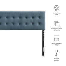 Emily Stain-Resistant Performance Velvet Queen Size Headboard