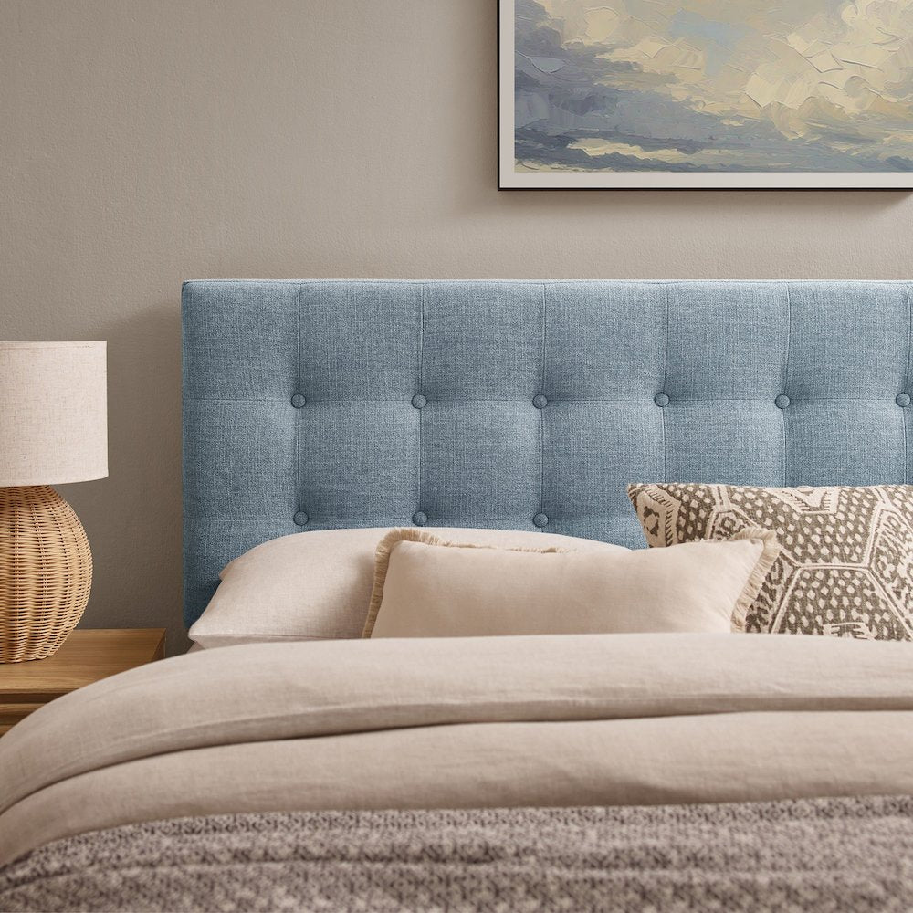 Emily Fabric Upholstered Queen Size Headboard