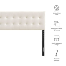 Emily Stain-Resistant Performance Velvet King Size Headboard