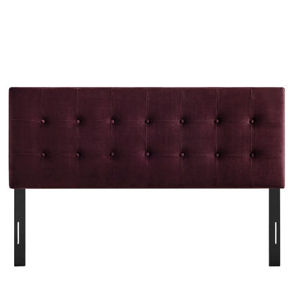 Emily Stain-Resistant Performance Velvet King Size Headboard