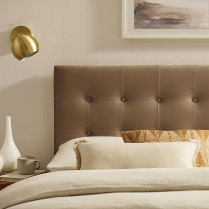 Emily Stain-Resistant Performance Velvet King Size Headboard