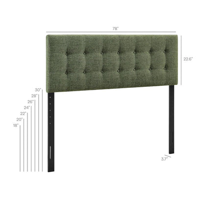 Emily Fabric Upholstered King Size Headboard