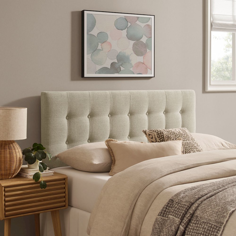 Emily Fabric Upholstered King Size Headboard