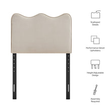 Athena Stain-Resistant Performance Velvet Twin Size Headboard