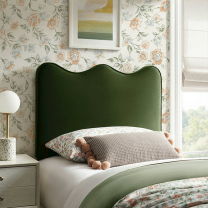 Athena Stain-Resistant Performance Velvet Twin Size Headboard