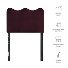 Athena Stain-Resistant Performance Velvet Twin Size Headboard