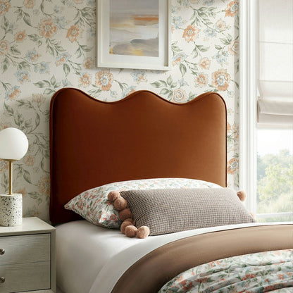 Athena Stain-Resistant Performance Velvet Twin Size Headboard