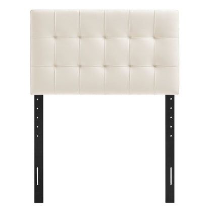 Lily Stain-Resistant Performance Velvet Twin Size Headboard