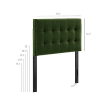 Lily Stain-Resistant Performance Velvet Twin Size Headboard