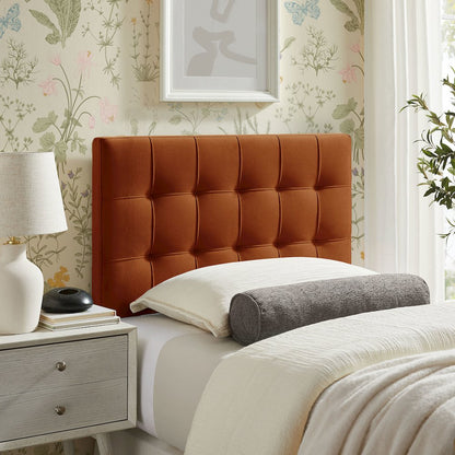 Lily Stain-Resistant Performance Velvet Twin Size Headboard