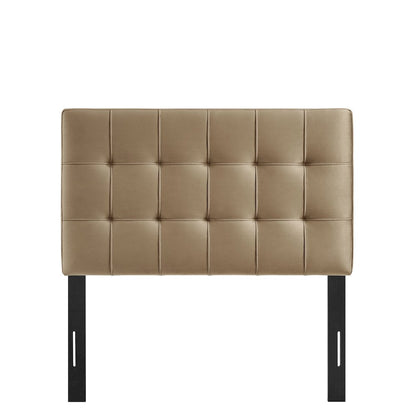 Lily Stain-Resistant Performance Velvet Twin Size Headboard