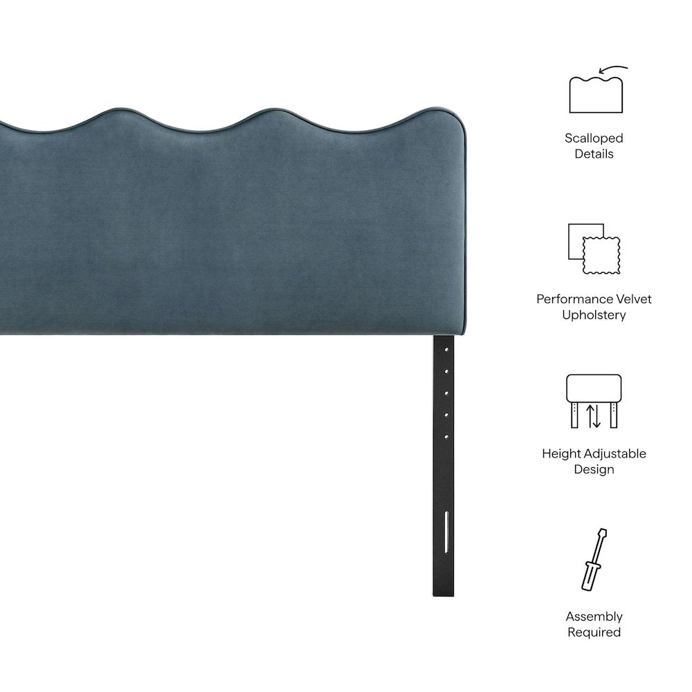 Athena Stain-Resistant Performance Velvet Full Size Headboard