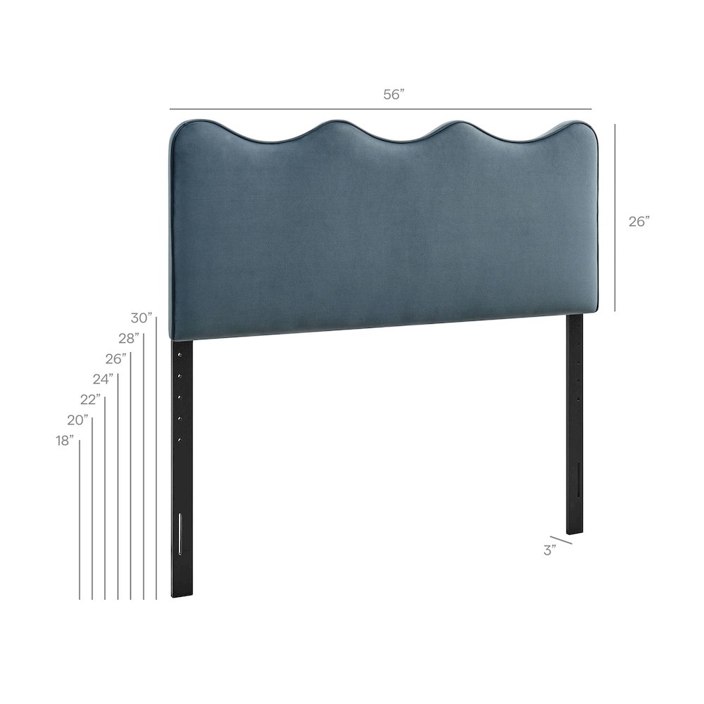 Athena Stain-Resistant Performance Velvet Full Size Headboard