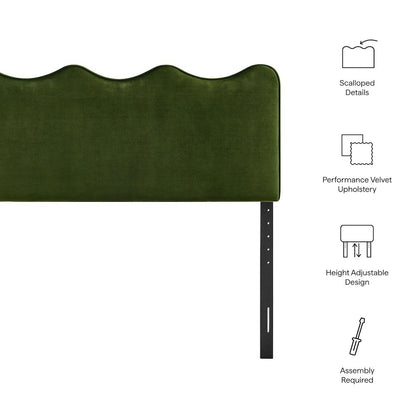 Athena Stain-Resistant Performance Velvet Full Size Headboard