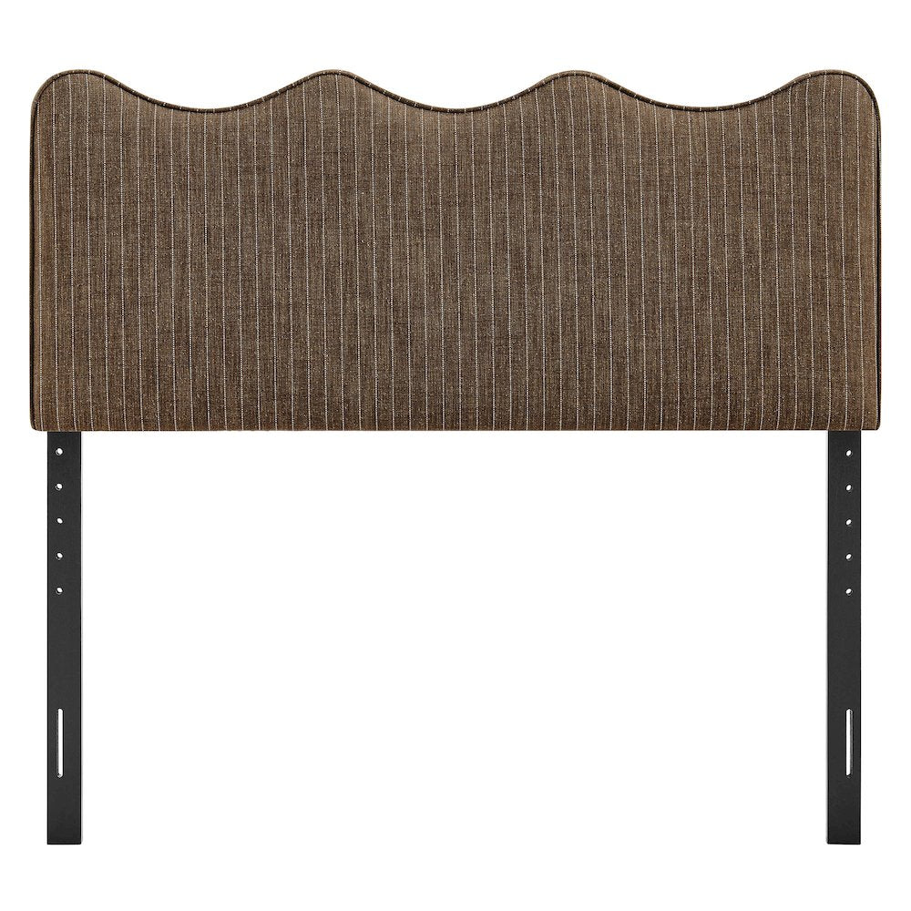 Athena Striped Fabric Upholstered Full Size Headboard