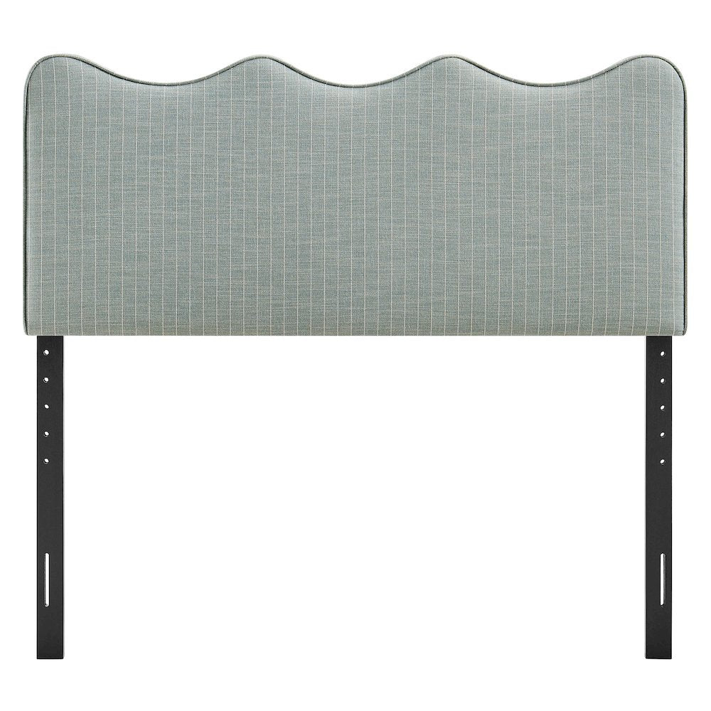 Athena Striped Fabric Upholstered Full Size Headboard
