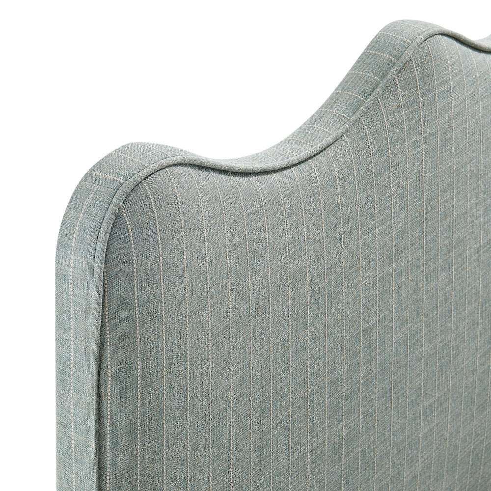 Athena Striped Fabric Upholstered Full Size Headboard