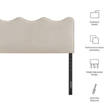 Athena Stain-Resistant Performance Velvet Queen Size Headboard