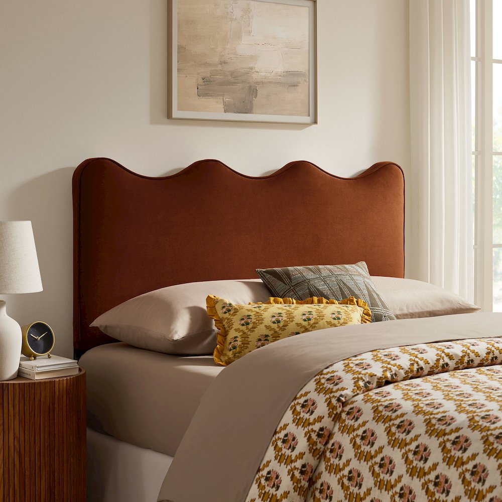 Athena Stain-Resistant Performance Velvet Queen Size Headboard