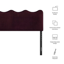 Athena Stain-Resistant Performance Velvet King Size Headboard