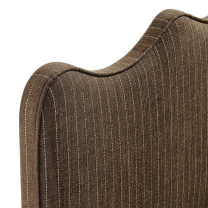 Athena Striped Fabric Upholstered King Size Headboard