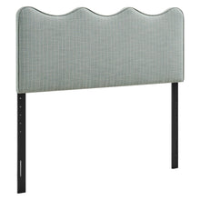 Athena Striped Fabric Upholstered King Size Headboard