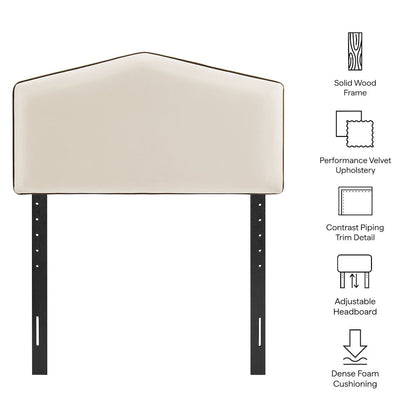 Cosette Performance Velvet Twin Size Headboard