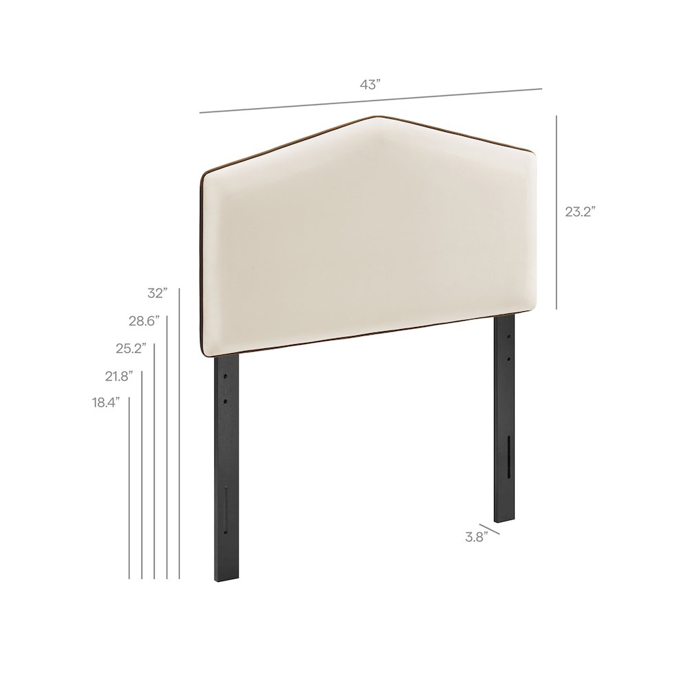 Cosette Performance Velvet Twin Size Headboard