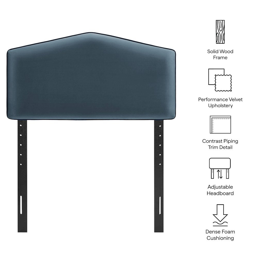Cosette Performance Velvet Twin Size Headboard