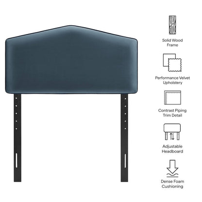 Cosette Performance Velvet Twin Size Headboard