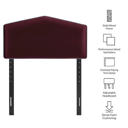 Cosette Performance Velvet Twin Size Headboard