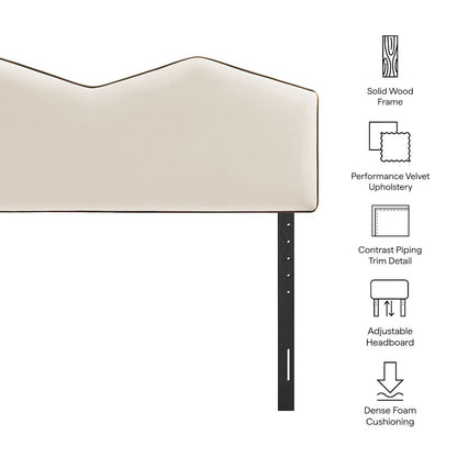 Cosette Performance Velvet King Size Headboard