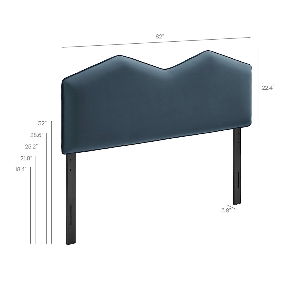 Cosette Performance Velvet King Size Headboard