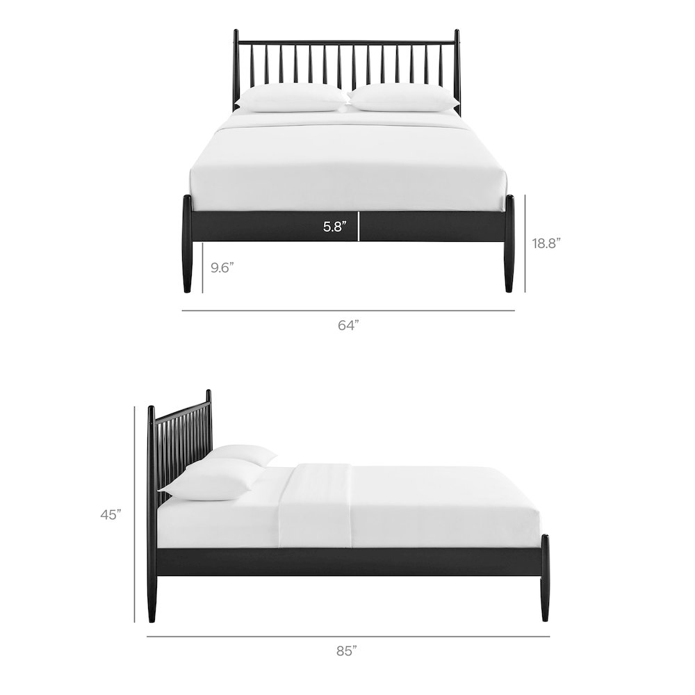 Zane Queen Size Spindle Bed