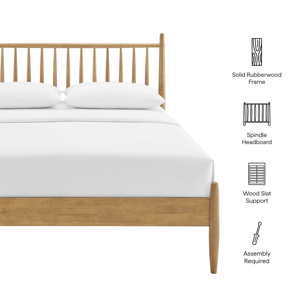 Zane Queen Size Spindle Bed